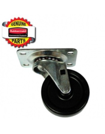 RUBBERMAID Special Made FG3600L40000 Part - 3" Swivel Plate Caster - [DefendUse.com] - FG3600L40000 - Rubbermaid Special Made