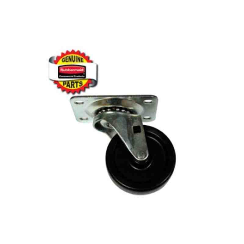 RUBBERMAID Special Made FG3600L40000 Part - 3" Swivel Plate Caster - [DefendUse.com] - FG3600L40000 - Rubbermaid Special Made