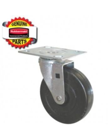 RUBBERMAID Special Made FG4402L10000 Part - 5" Swivel Caster (Rubber) - [DefendUse.com] - FG4402L10000 - Rubbermaid Special Made