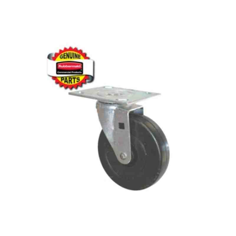 RUBBERMAID Special Made FG4402L10000 Part - 5" Swivel Caster (Rubber) - [DefendUse.com] - FG4402L10000 - Rubbermaid Special Made