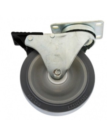 RUBBERMAID Special Made FG4532L20000 Part - 5" Swivel Caster W/Brake - [DefendUse.com] - FG4532L20000 - Rubbermaid Special Made