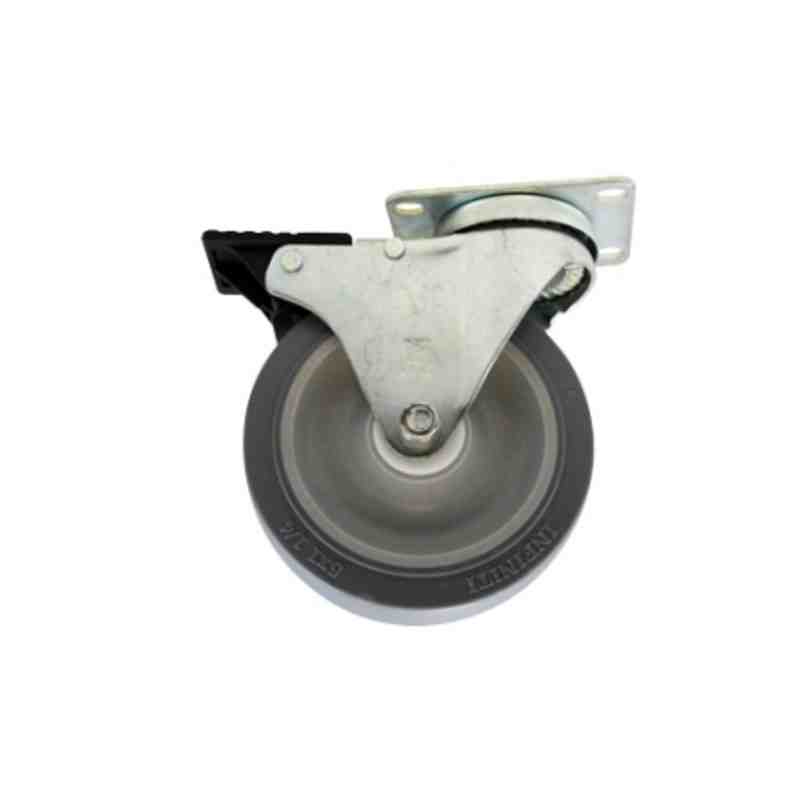 RUBBERMAID Special Made FG4532L20000 Part - 5" Swivel Caster W/Brake - [DefendUse.com] - FG4532L20000 - Rubbermaid Special Made