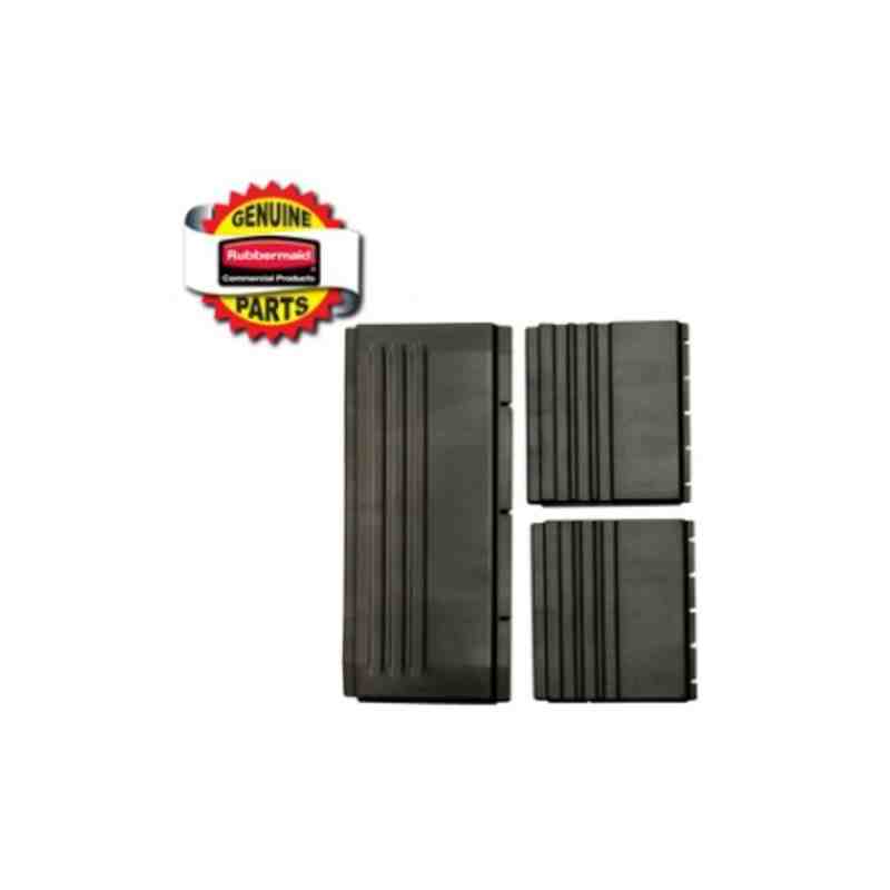 RUBBERMAID Special Made FG4093L1BLA Part - Back Panel(1)/Side Panel(2) Kit - Black - [DefendUse.com] - FG4093L1BLA - Rubbermaid 