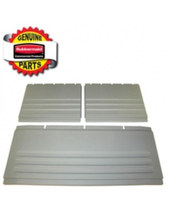 RUBBERMAID Special Made FG4093L1GRAY Part - Back Panel(1)/Side Panel(2) Kit - Gray - [DefendUse.com] - FG4093L1GRAY - Rubbermaid