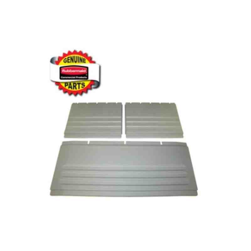 RUBBERMAID Special Made FG4093L1GRAY Part - Back Panel(1)/Side Panel(2) Kit - Gray - [DefendUse.com] - FG4093L1GRAY - Rubbermaid