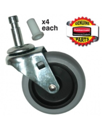 RUBBERMAID Special Made FG3421L60000 Part - Caster Kit 3" (4/pk) - [DefendUse.com] - FG3421L60000 - Rubbermaid Special Made