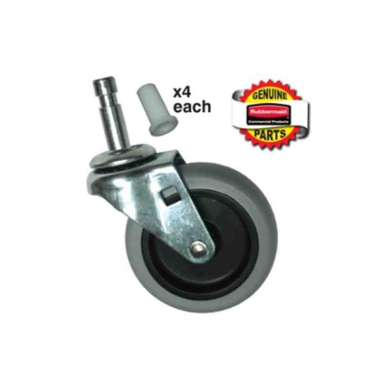 RUBBERMAID Special Made FG3421L60000 Part - Caster Kit 3" (4/pk) - [DefendUse.com] - FG3421L60000 - Rubbermaid Special Made