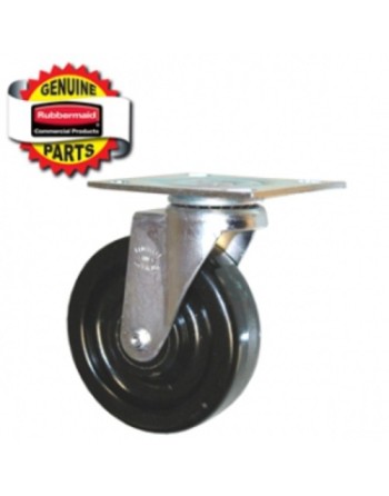 RUBBERMAID Special Made FG1316L20000 Part - 5" Swivel Plate Caster For 1316 - [DefendUse.com] - FG1316L20000 - Rubbermaid Specia