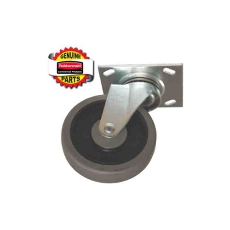 RUBBERMAID Special Made FG9T15L10000 Part - 5" Swvl Caster For 1 Cu Yd Sf Tilt Truck - [DefendUse.com] - FG9T15L10000 - Rubberma