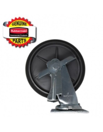 RUBBERMAID Special Made FG6189L50000 Part - 8" Swivel Caster - With Brake - [DefendUse.com] - FG6189L50000 - Rubbermaid Special 