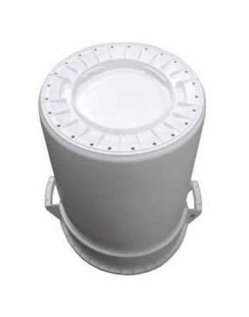 RUBBERMAID Special Made FG2624L1WHT Part - Brute 20G w/Drainholes - White - [DefendUse.com] - FG2624L1WHT - Rubbermaid Special M