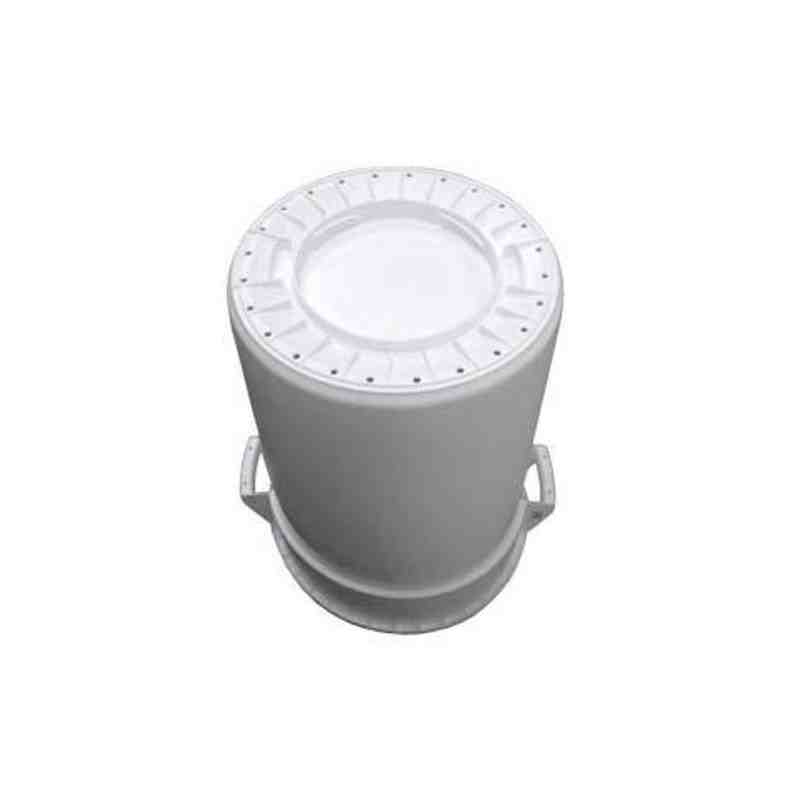 RUBBERMAID Special Made FG2624L1WHT Part - Brute 20G w/Drainholes - White - [DefendUse.com] - FG2624L1WHT - Rubbermaid Special M