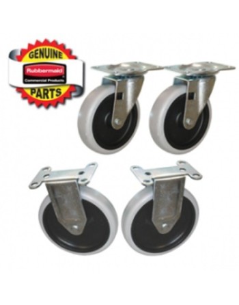 RUBBERMAID Special Made FG4505L30000 Part - Kit w/4 Casters - [DefendUse.com] - FG4505L30000 - Rubbermaid Special Made