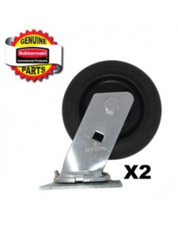 RUBBERMAID Special Made FG7931L20000 Part - Two 6" Swivel Caster (2/pk) - [DefendUse.com] - FG7931L20000 - Rubbermaid Special Ma