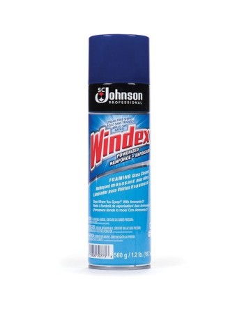 SC JOHNSON 10019800003873 Windex® Pro Foaming Glass Cleaner, Aerosol Can Container Size: 560 g, Case of 6/560g - [DefendUse.com]