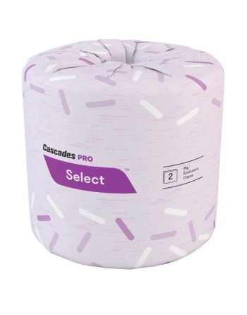 CASCADE B042 Cascades  Select® Toilet Paper, 2 Ply, 500 Sheets/Roll, White, Case of 48 - [DefendUse.com] - B042 - Cascades PRO® 