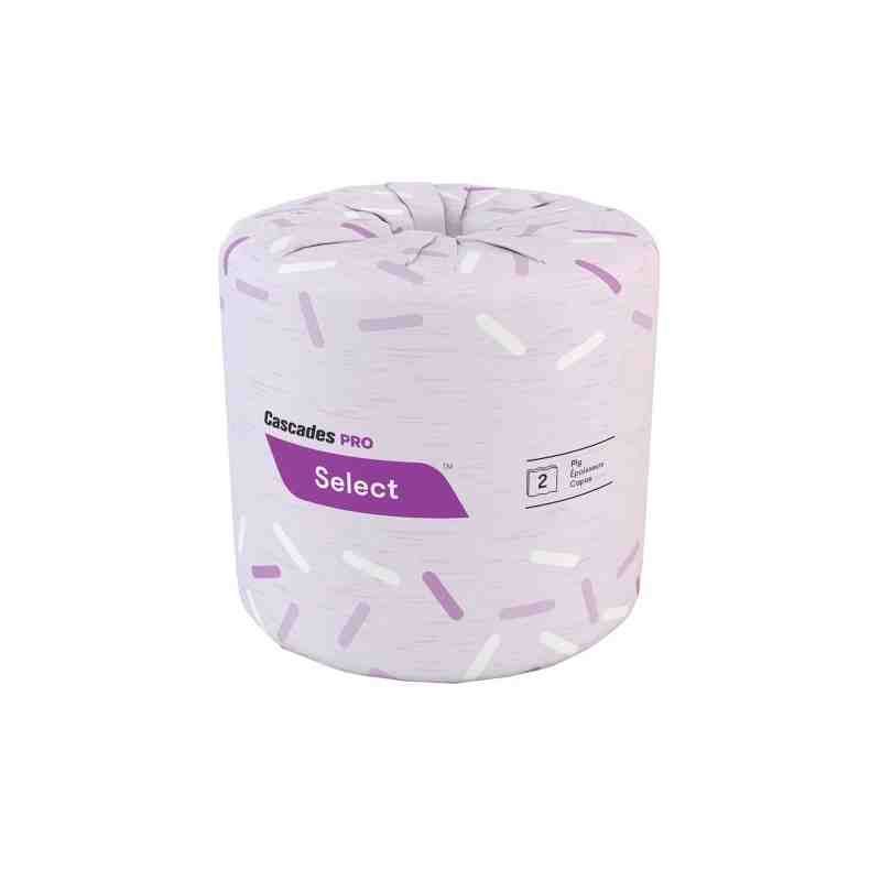 CASCADE B042 Cascades  Select® Toilet Paper, 2 Ply, 500 Sheets/Roll, White, Case of 48 - [DefendUse.com] - B042 - Cascades PRO® 