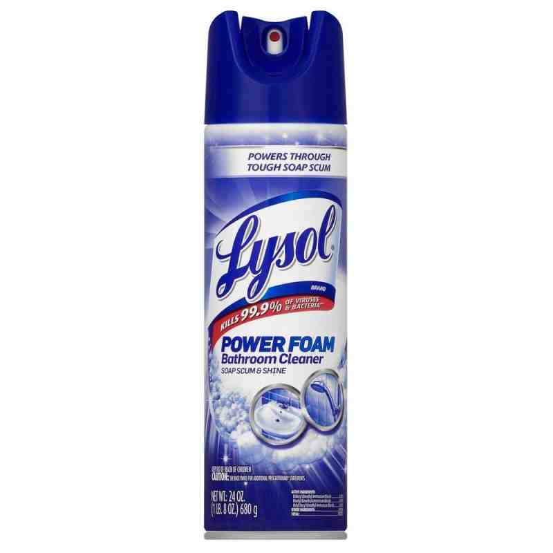 Lysol® 59631-76343 Bathroom Foam Disinfectant and Cleaner, Summer Fresh, 680 g Aerosol Spray, Case of 12/680g [CB763430] - [Defe