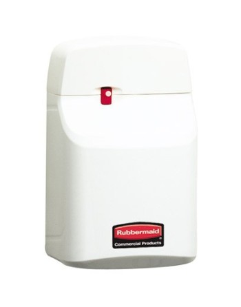 Rubbermaid FG513700OWHT Metered Air Freshener Dispenser, 800 cu. ft. Coverage, Aerosol Canister Refill Type, White - [DefendUse.