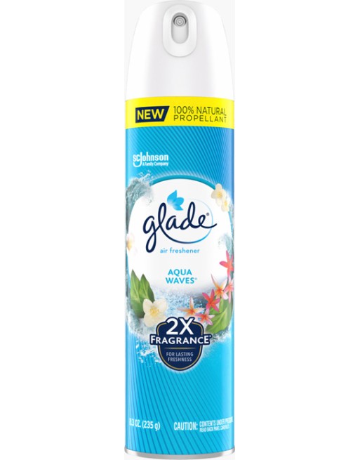 SC JOHNSON 10062300009081 Glade  Air Freshener, Aqua Waves™, Aerosol, Case of 12 - [DefendUse.com] - 10062300009081 - Glade® SC 