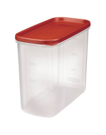 RUBBERMAID Housewares 2168229  Modular Canister 10 Cup - Clear/Red, Case: 2 - [DefendUse.com] - 2168229 - Rubbermaid Housewares