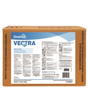 Diversey™ 5105047 Vectra® High Performance Resilient Floor Finish, White Liquid, No Added Fragrance, 18.9L, Sold Individually - 