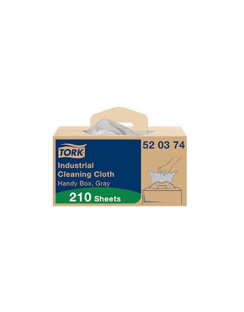 TORK 520374 Industrial Cleaning Cloth, Handy Box, 210/case - [DefendUse.com] - 520374 - Home