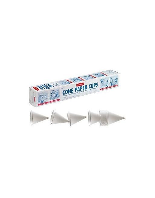 Rubbermaid 1634-12-910 Paper Cone Cups, 4oz, White, 200/Pack - [DefendUse.com] - 1634-12-910 - Rubbermaid Housewares