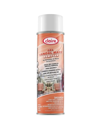 Claire C-880 15 Oz. Gel Vandal Mark Remover Aerosol Can (Case of 12) - [DefendUse.com] - C-880 - Claire Disinfectant