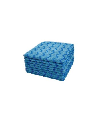 Rubbermaid FGQ62000BL00 HYGEN 16" x 16" Blue Microfiber Cloth - 12/Pack - [DefendUse.com] - FGQ62000BL00 - Microfiber Cloths