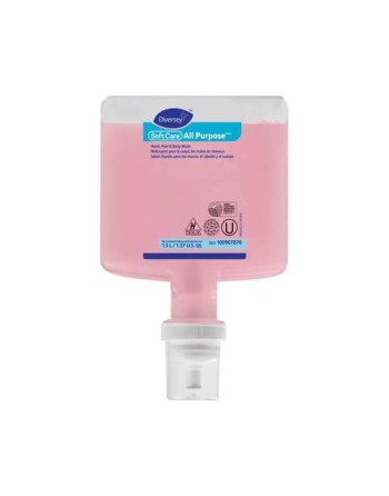 Diversey 100907876 Soft Care® All Purpose Hand Soap Refill Cartridge, Case of 6x1.3L - [DefendUse.com] - 100907876 - Soft Care®