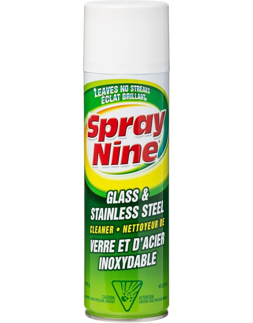 Spray Nine® C23319 Glass & Stainless Cleaner Container Size: 600 g - [DefendUse.com] - C23319 - Spray Nine®