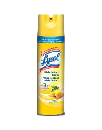 Lysol 10019200878712 Disinfectant Spray, Lemon Breeze, Case of 12/350g [CB878712] - [DefendUse.com] - 10019200878712 - Home