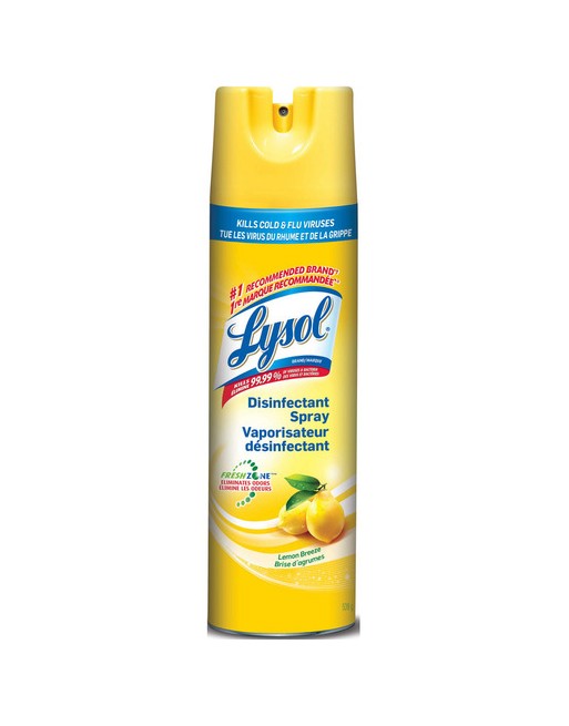 Lysol 10019200878712 Disinfectant Spray, Lemon Breeze, Case of 12/350g [CB878712] - [DefendUse.com] - 10019200878712 - Home