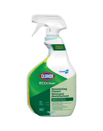 Clorox 55938 CloroxPro™ Clorox™ EcoClean Disinfecting Cleaner, 946 ml, Trigger Bottle, Case of 12 - [DefendUse.com] - 55938 - Cl