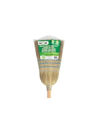 GLOBE Industrial Corn Broom, 1 Wire 3 String - [Cleaning Supplies Canada Discounts] - 4001 - [DefendUse.com]