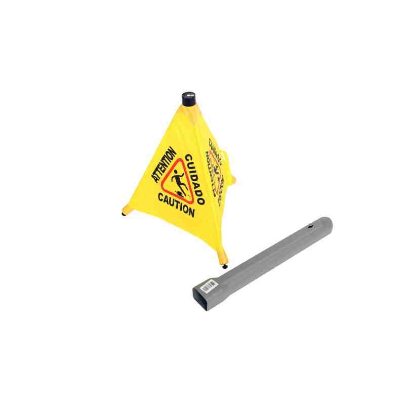 GLOBE Pop-Up Safety Cone With Storage Tube - [Cleaning Supplies Canada Discounts] - 7114 - [DefendUse.com]