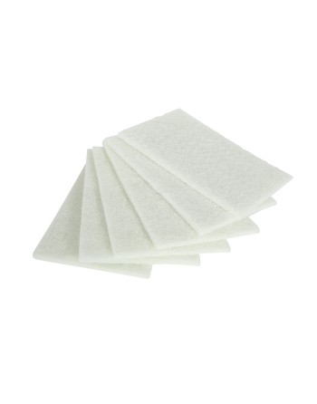 GLOBE  White Light Duty White Scouring Pad 6 x 9, 100/Pack - [Cleaning Supplies Canada Discounts] - 7007 - [DefendUse.com]