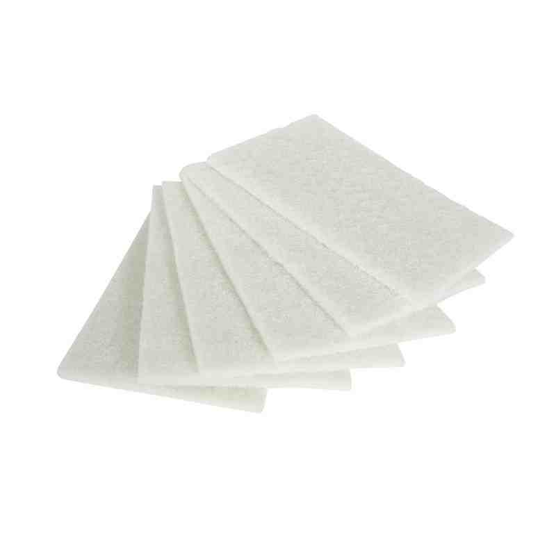 GLOBE  White Light Duty White Scouring Pad 6 x 9, 100/Pack - [Cleaning Supplies Canada Discounts] - 7007 - [DefendUse.com]