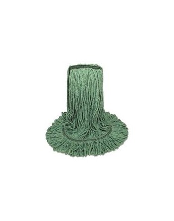 GLOBE 3832G Wet Mop - Synthetic Looped End NB 32oz - Green 12 Per Pack, Price Per EA - [DefendUse.com] - 3832G - Universal Wet M