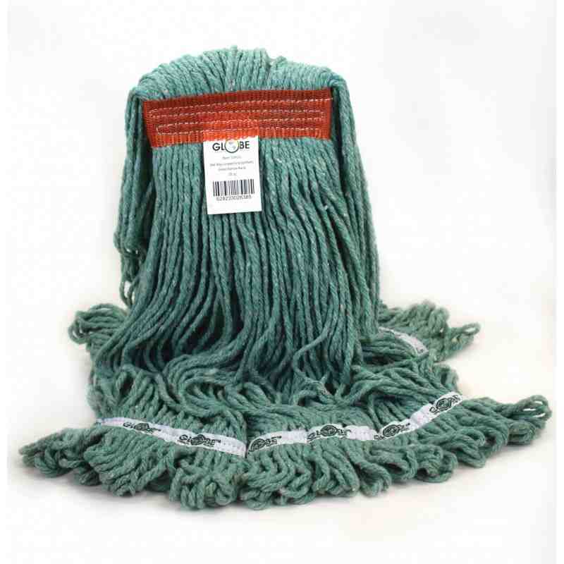 Synthetic Looped End Wet Mop Narrow Band Green 20oz 12 Per Pack, Price Per CS - [Cleaning Supplies Canada Discounts] - 5091G - [