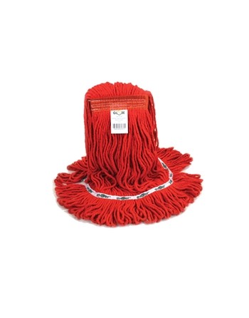 Synthetic Looped End Wet Mop Narrow Band Red 20oz 12 Per Pack, Price Per CS - [Cleaning Supplies Canada Discounts] - 5091R - [De