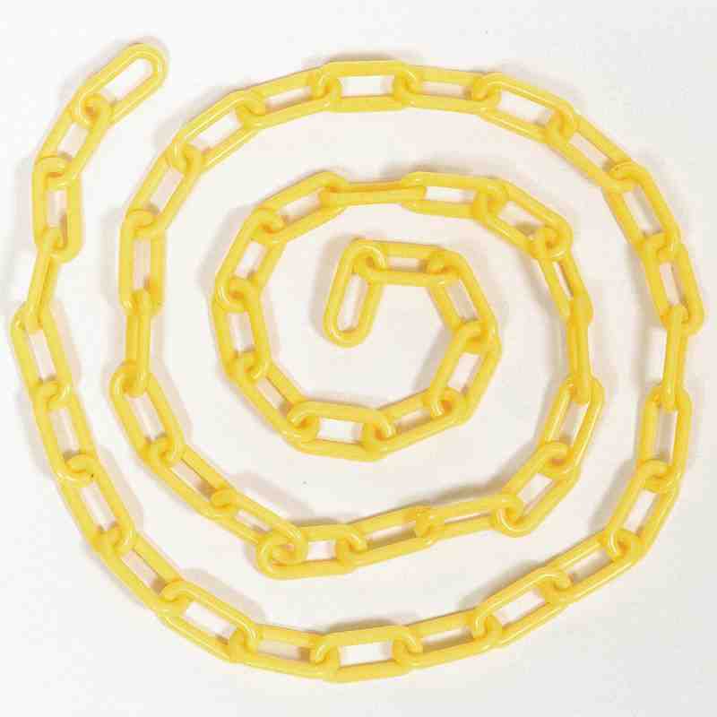 Rubbermaid FG618400YEL 20' Yellow Wet Floor Barrier Chain - [Cleaning Supplies Canada Discounts] - FG618400YEL - [DefendUse.com]