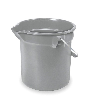 RUBBERMAID  Brute® Buckets, 3.5 US Gal. (14 qt.) Capacity, Grey - [Cleaning Supplies Canada Discounts] - FG261400GRAY - [DefendU