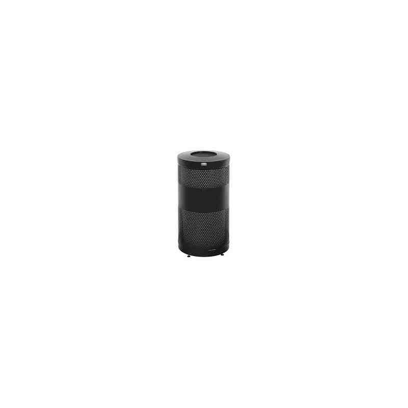 Rubbermaid S3ET 25-Gallon Drop Top Trash Can with Levelers (RCP S3ETBKPL) - [DefendUse.com] - FGS3ETBKPL - Classics Series