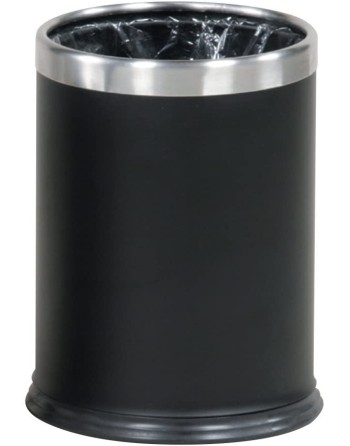 Rubbermaid WHB14EBK Hide-a-Bag Open Top Wastebasket, 3.5 Gal - [DefendUse.com] - FGWHB14EBK - Vanity Wastebasket