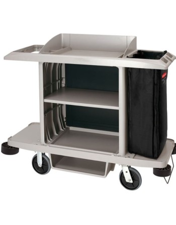 Rubbermaid 1969596 Executive Platinum Full Size Housekeeping Cart - [Cleaning Supplies Canada Discounts] - 1969596 - [DefendUse.