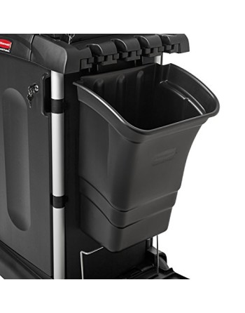 Rubbermaid FG335388BLA 8 Gallon Refuse Bin - [DefendUse.com] - FG335388BLA - Housekeeping Carts