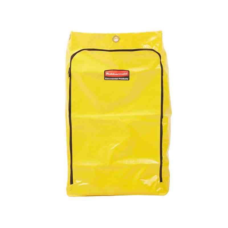 Rubbermaid 1966719 24 Gallon Yellow Vinyl Janitor Cart Bag - [DefendUse.com] - 1966719 - Janitor Cart Bag/Liner