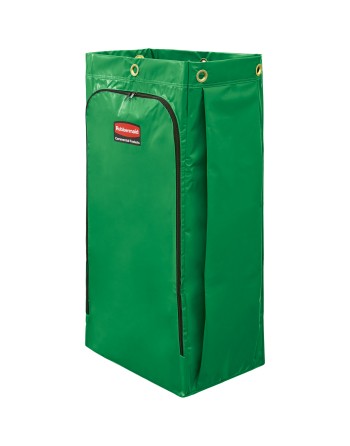 Janitorial Cleaning Cart Vinyl Bag - 34G High Capacity - Green[9T93/9T93-01], Each - [Cleaning Supplies Canada Discounts] - 1966